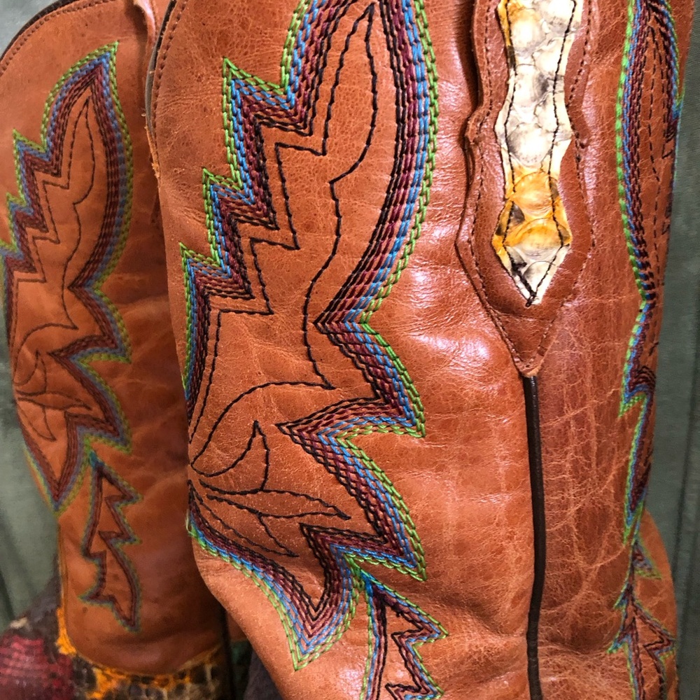 Dan Post Rainbow Python Boots - image 3